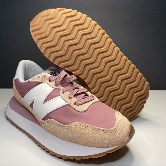 New Balance Shoes - New Balance 237V1 Retro Sneakers Dark WS237PR Vintage Rose/Rosewood Women's 5.5